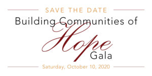 Save the Date - Building Communities of Hope Gala 2020