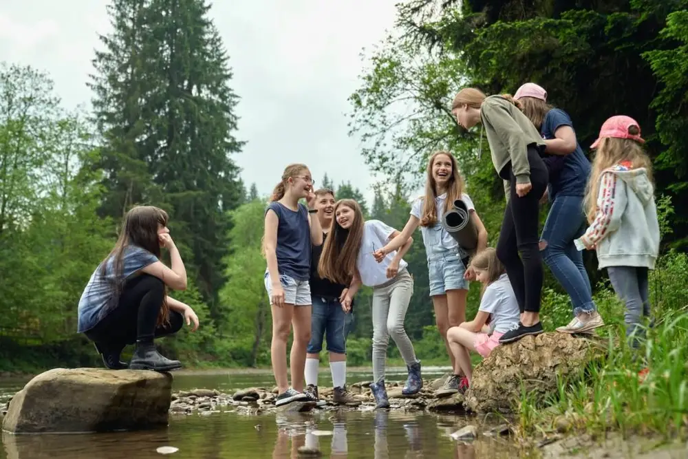 Kids at camp